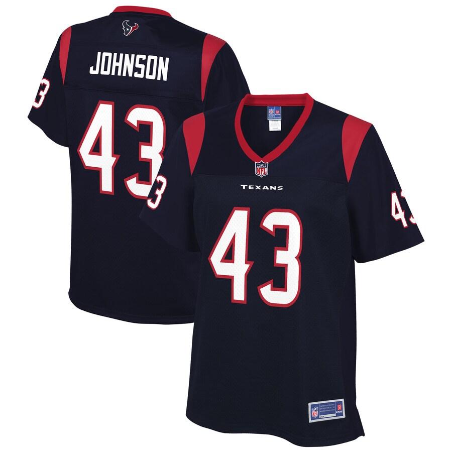 Chris Johnson Houston Texans NFL Pro Line Womens Team Player Jersey – Navy