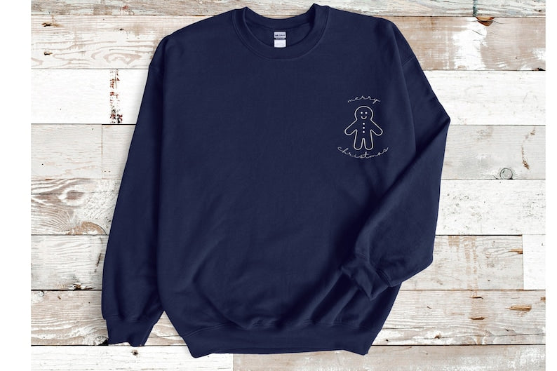 Christmas Embroidered Sweatshirt 2D Crewneck Sweatshirt All Over Print Sweatshirt For Women Sweatshirt For Men Sws3738