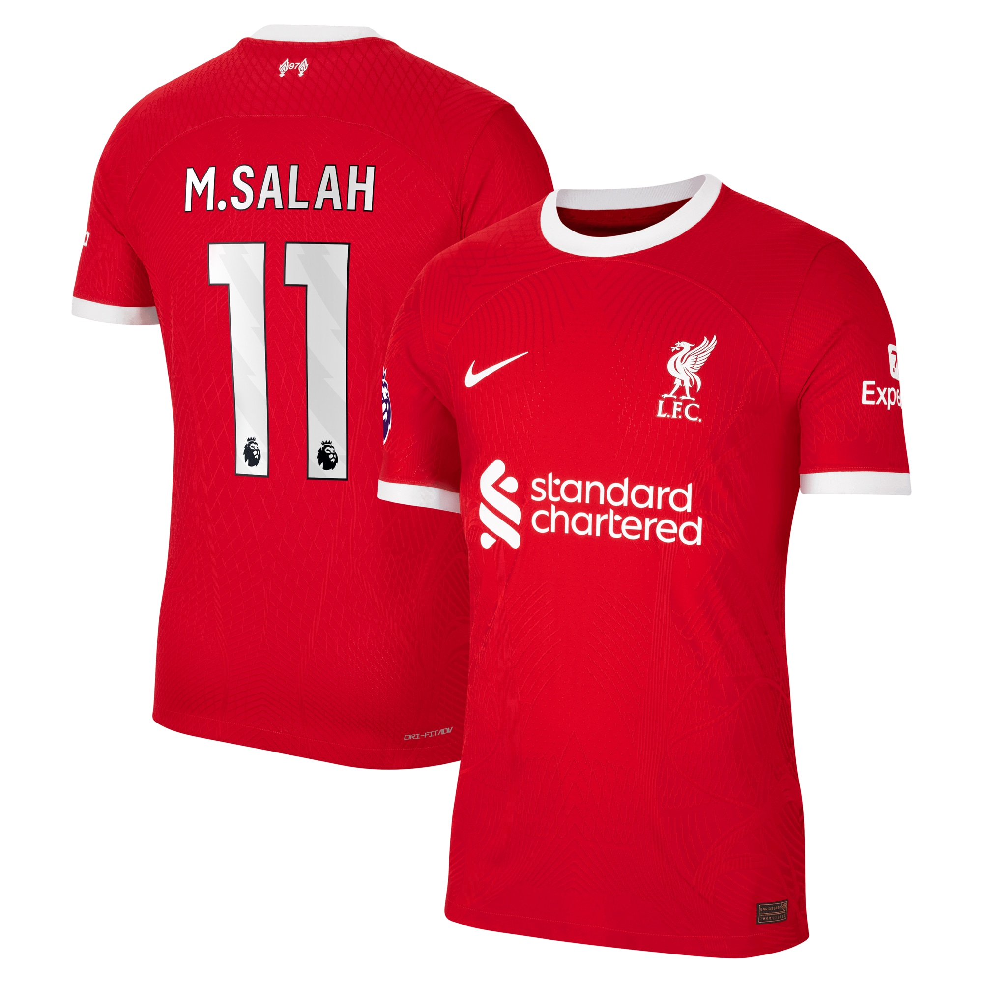 Mohamed Salah Liverpool 2023/24 Home Authentic Player Jersey – Red