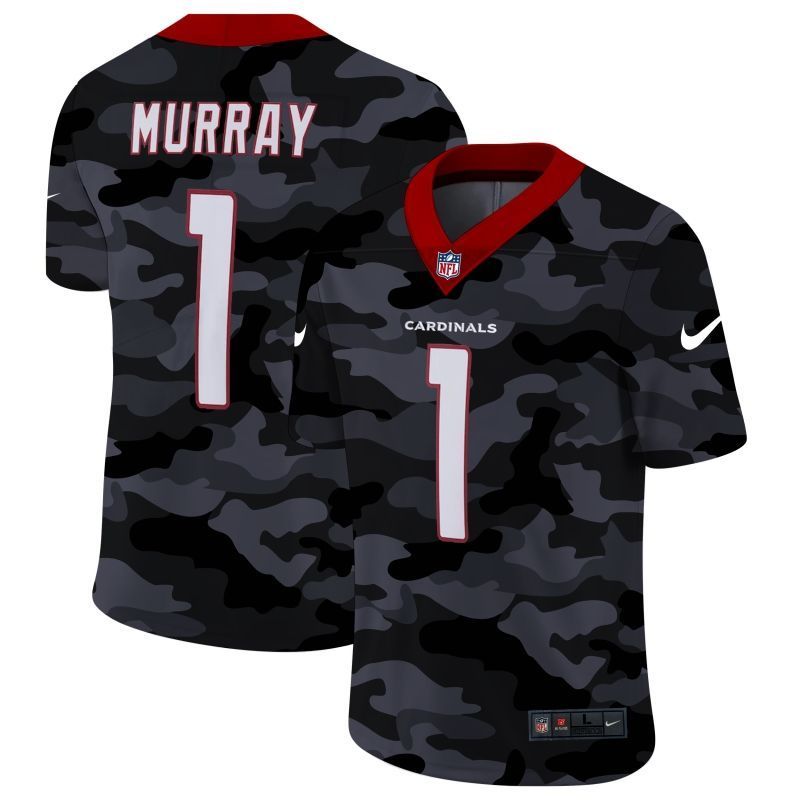 Arizona Cardinals Kyler Murray #1 NFL 2020 Camo Black Jersey