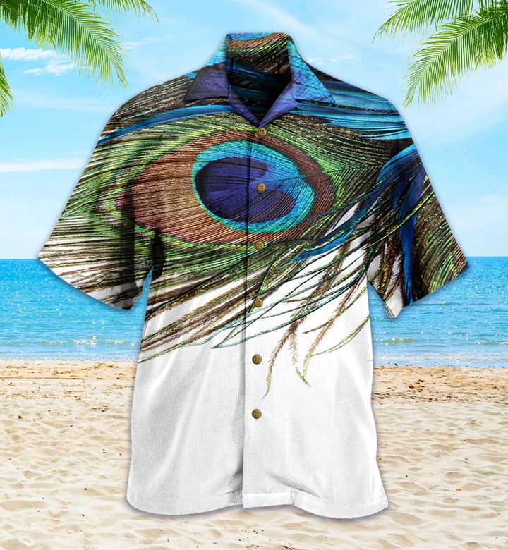 Peacock Feather Blue Hawaii Shirt Hawaii For Men Women Ha60591