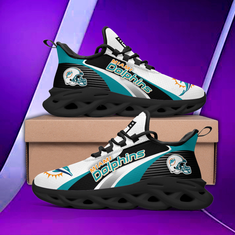 Miami Dolphins Yezy Running Sneakers Bb83