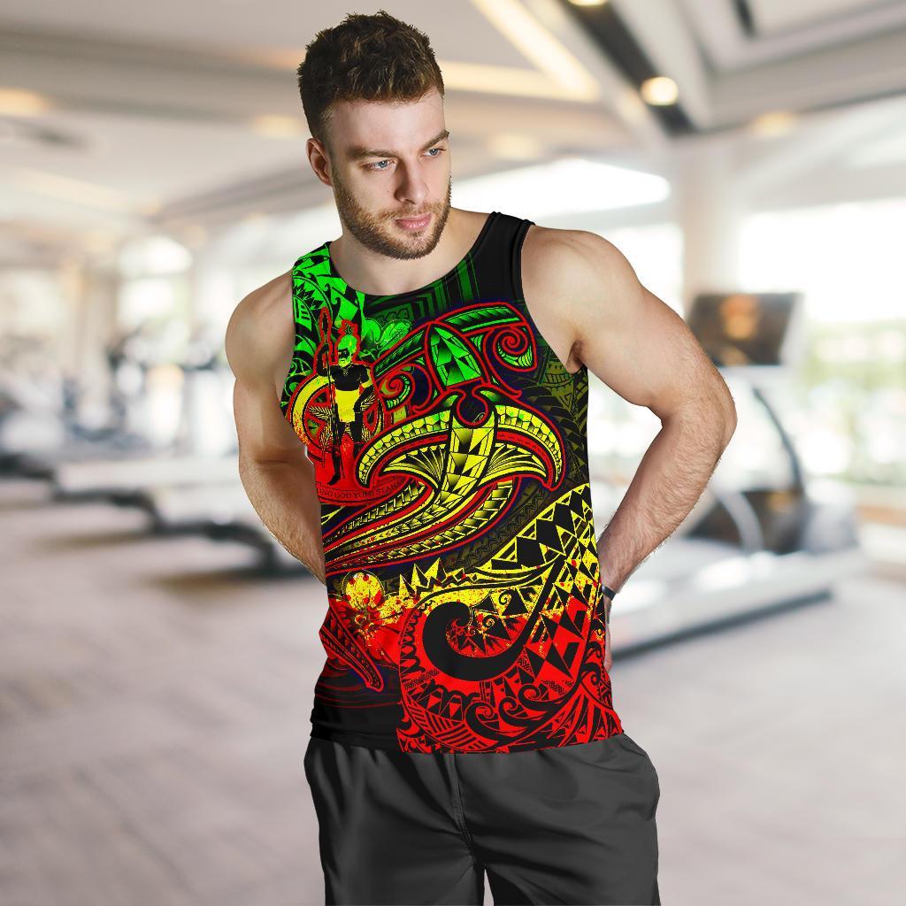 Vanuatu Polynesian Men’S Tank Top – Reggae Shark Polynesian Tattoo