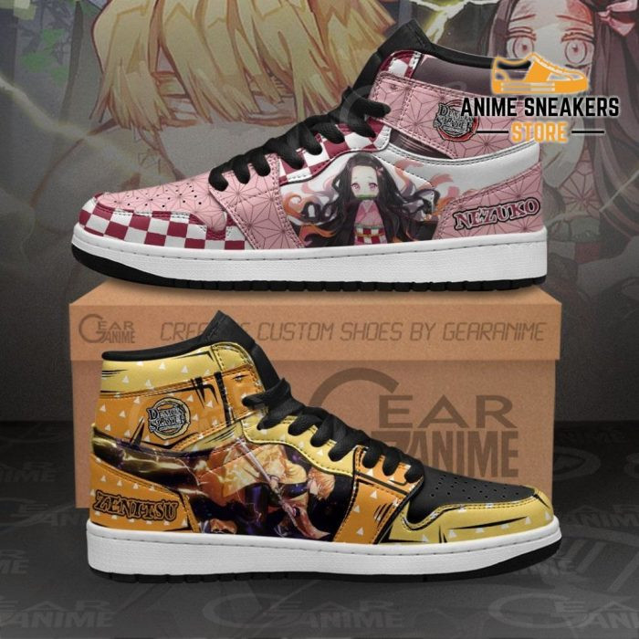 Demon Slayer Zenitsu &Amp; Nezuko Jd Sneakers