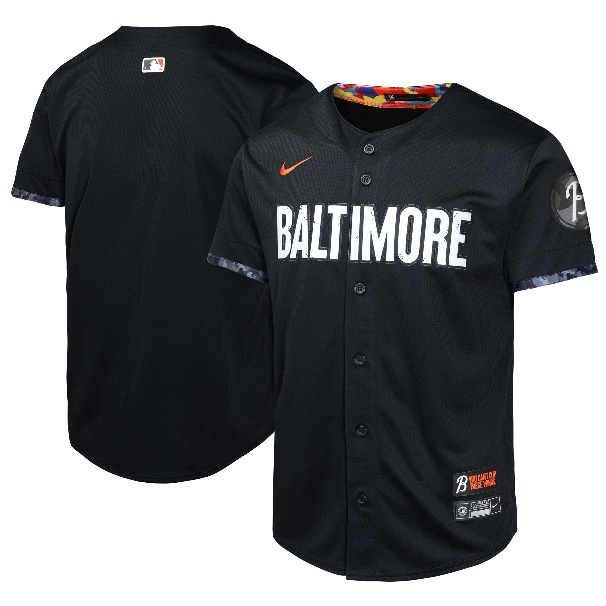 Baltimore Orioles Youth City Connect Limited Jersey – Black