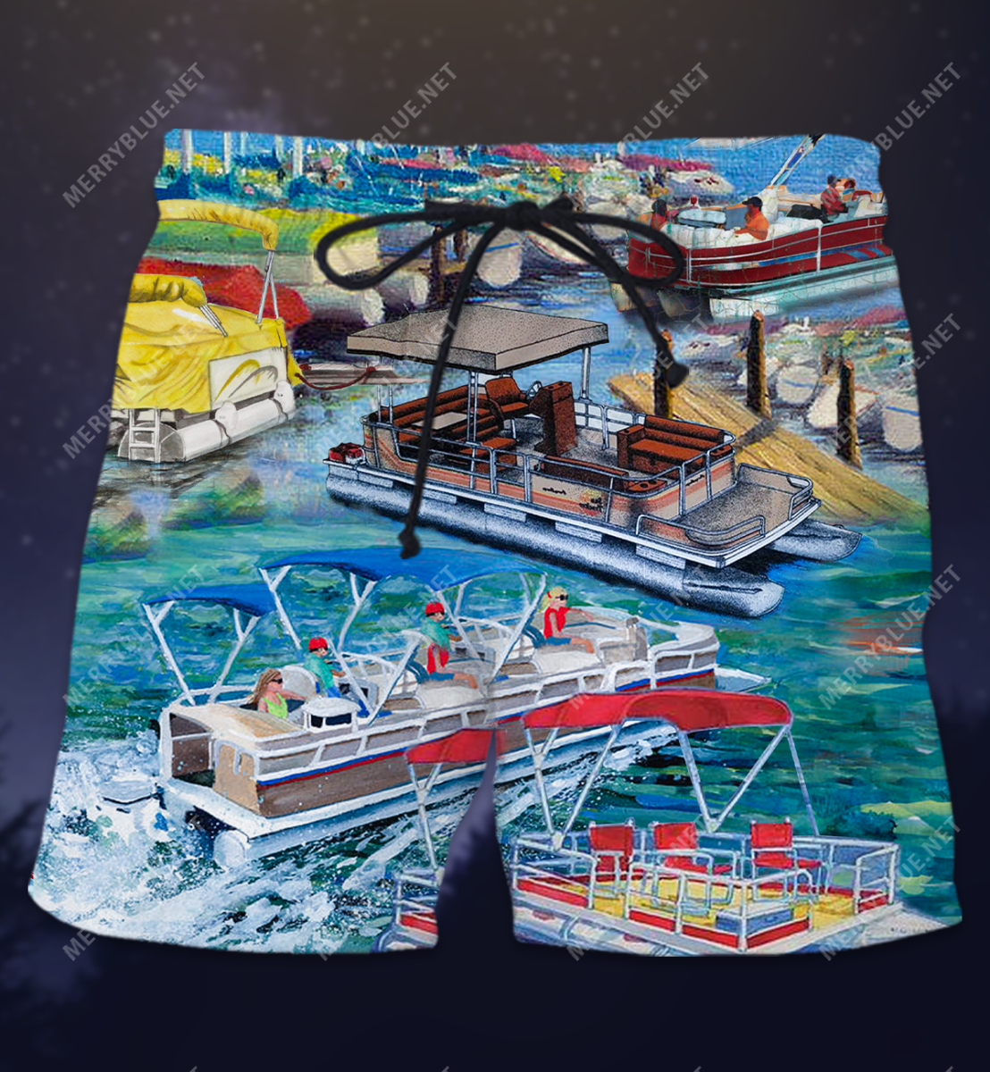 Pontoon Captain Like A Regular Only Cooler Unisex Hawaii Shorts Ha94502