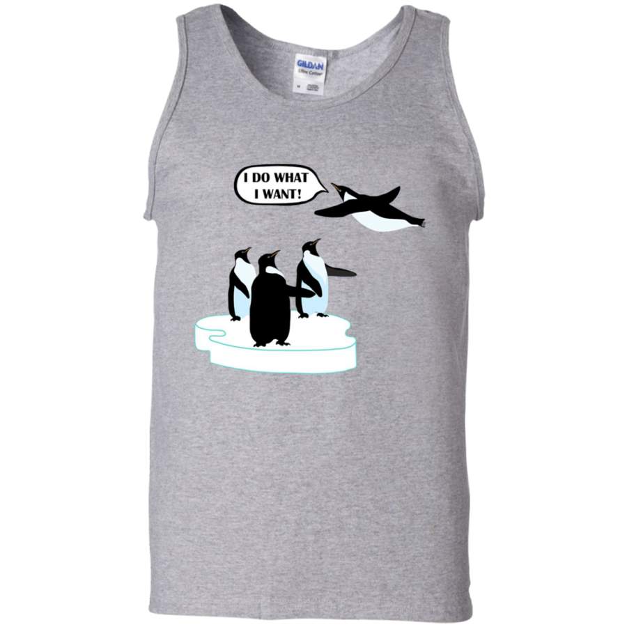 I Do What I Want – Cool Flying Penguin – Tank top, Women’s tank top – Teeever