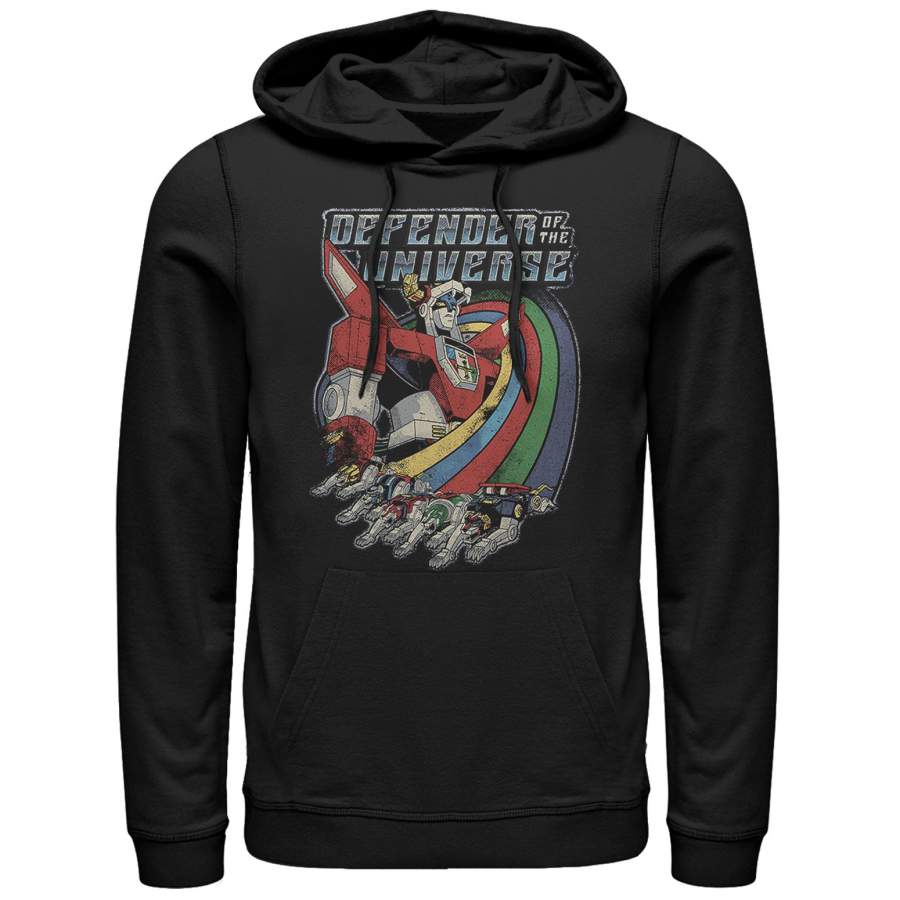 Voltron: Defender of the Universe Men’s Retro Rainbow Lions  Lightweight Hoodie