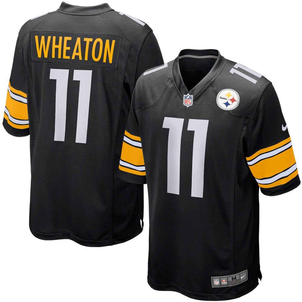 Youth Pittsburgh Steelers Markus Wheaton Black Team Color Game Jersey