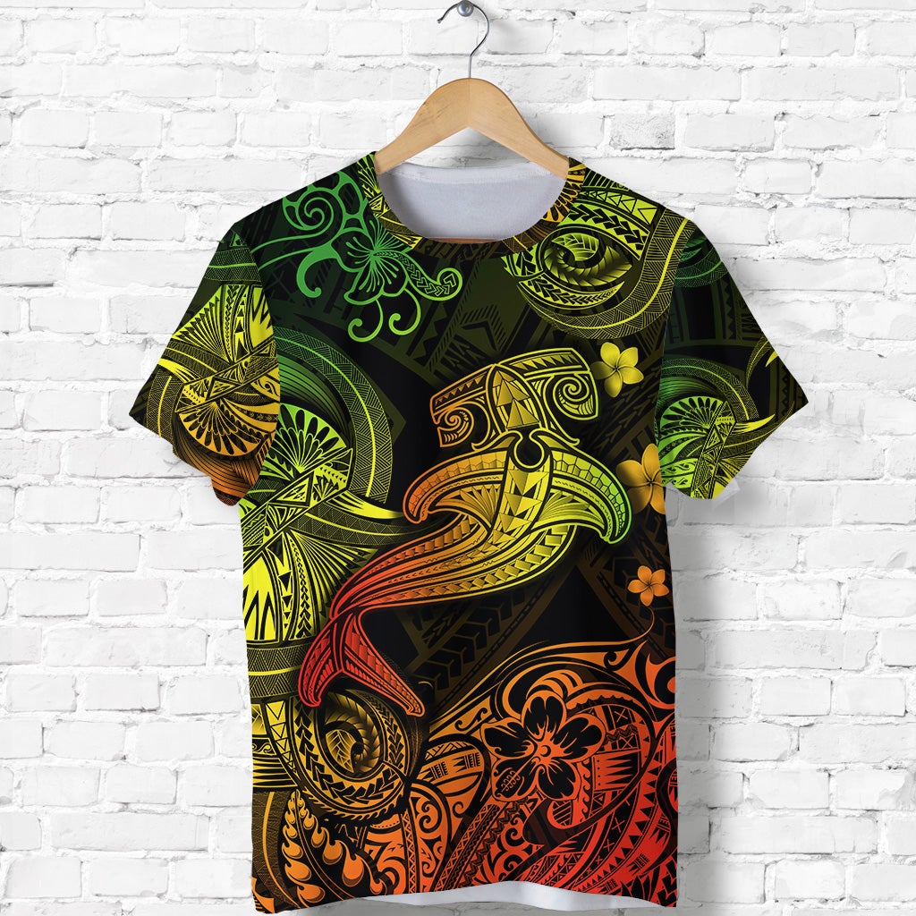 Hawaiian Hammer Shark Polynesian T Shirt Unique Style Reggae Ha49908