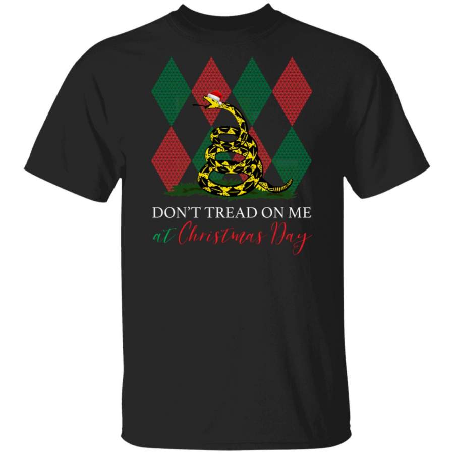 Gadsden Snek Snake Ugly Christmas Don’t Tread On Me At Christmas Day Shirt