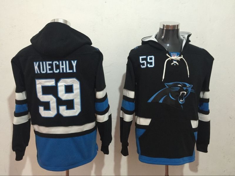 Carolina Panthers Luke Kuechly #59 NFL2020 Black Womens Hoodie Jersey