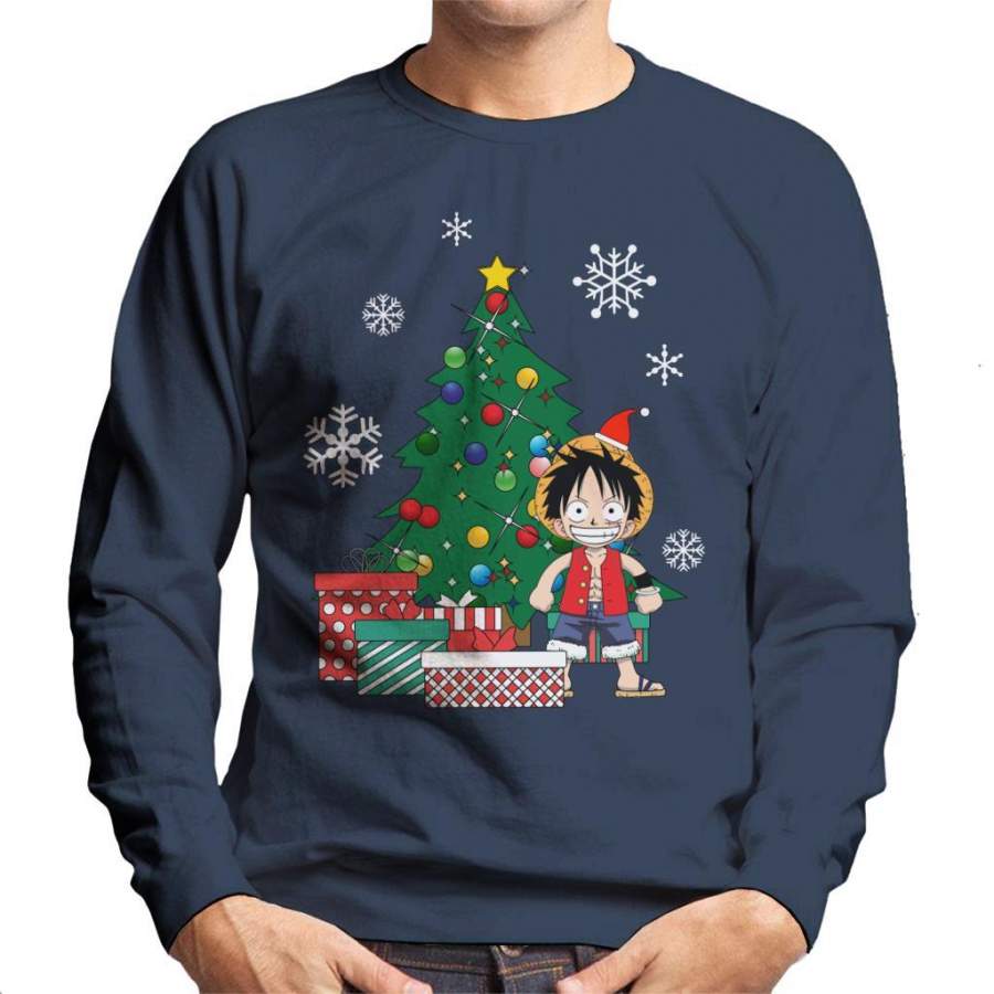 Monkey D Luffy Around The Christmas Tree Men’s Sweatshirt