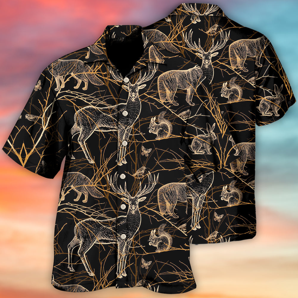 Hunting Art Style Hawaii Shirt Ha30557