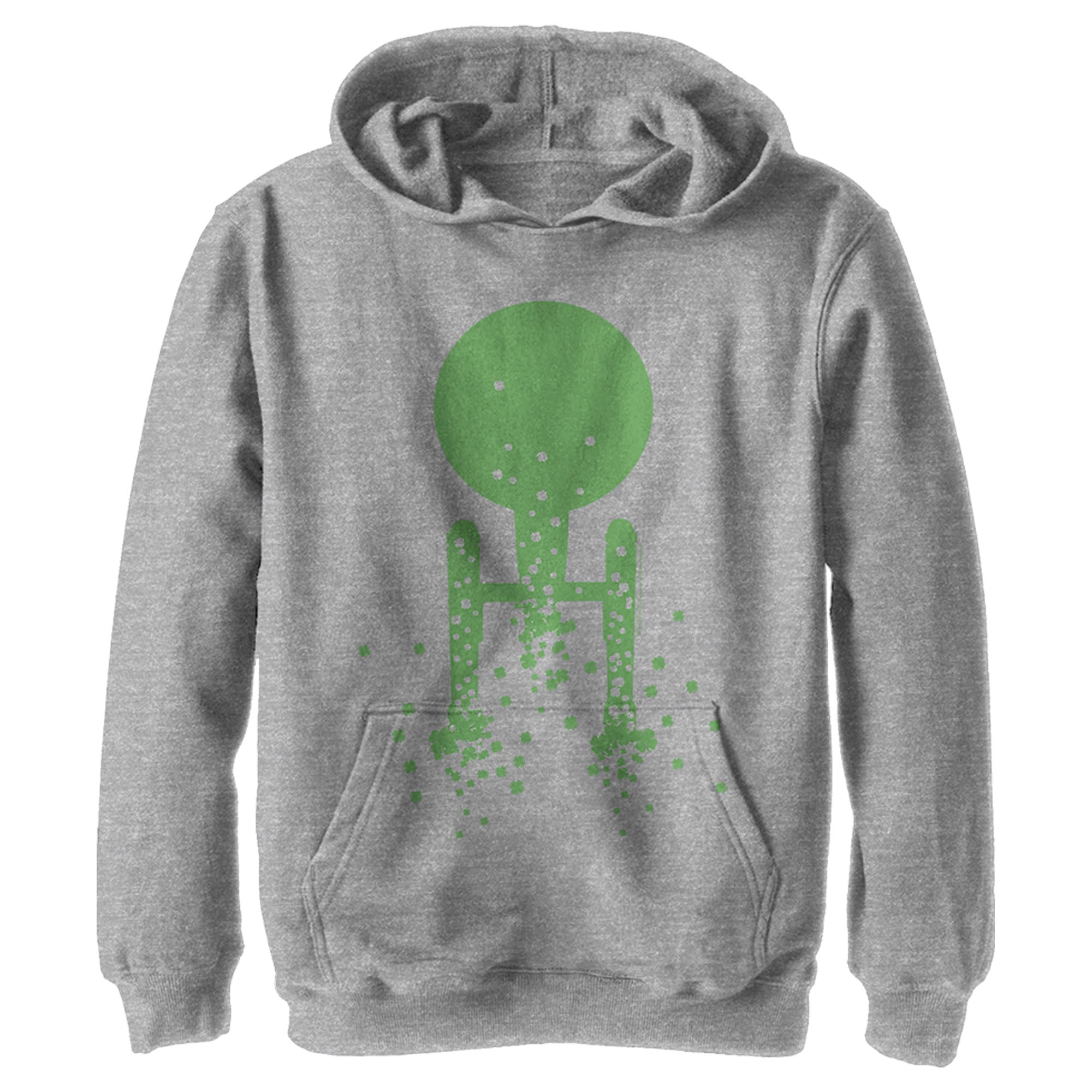 Boy’S Star Trek St. Patrick’S Enterprise Clover Fill Pull Over Hoodie