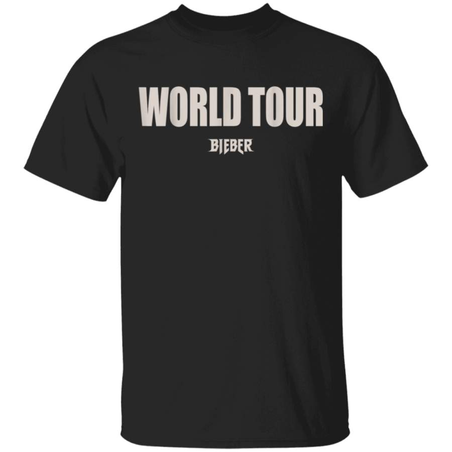 Mens Justin Bieber World Tour TShirt