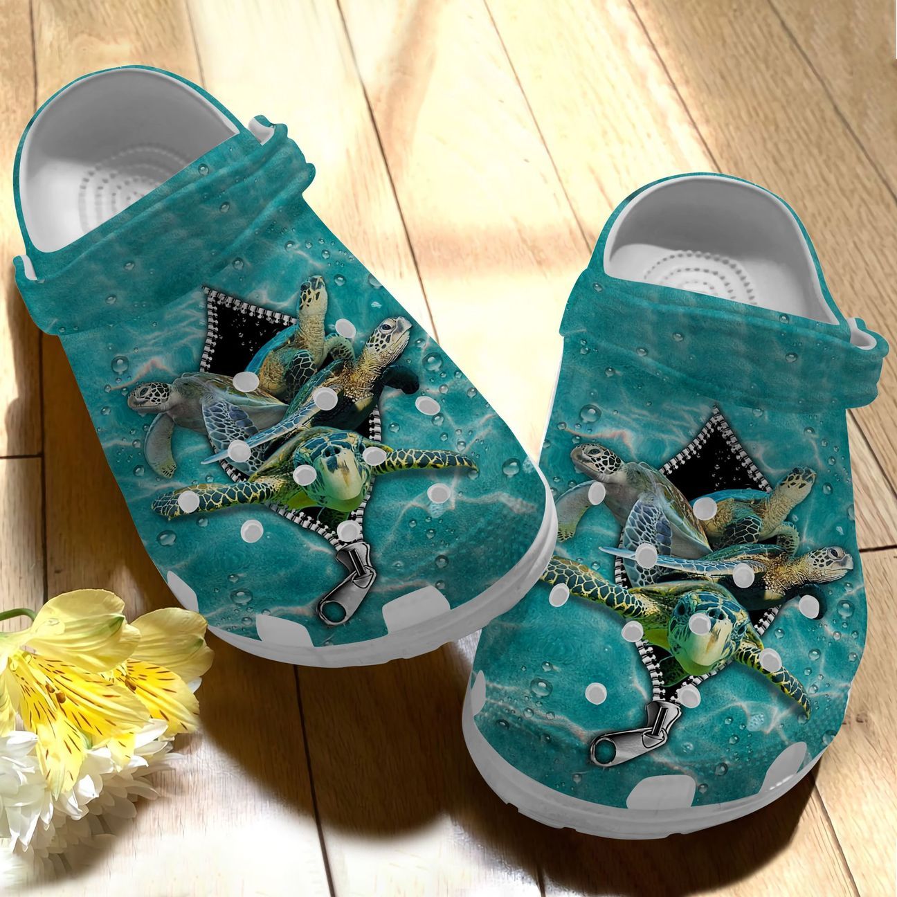 Sea Turtle Personalize Clog, Custom Name, Text, Fashion Style For Women, Men, Kid, Print 3D Keep Swimming