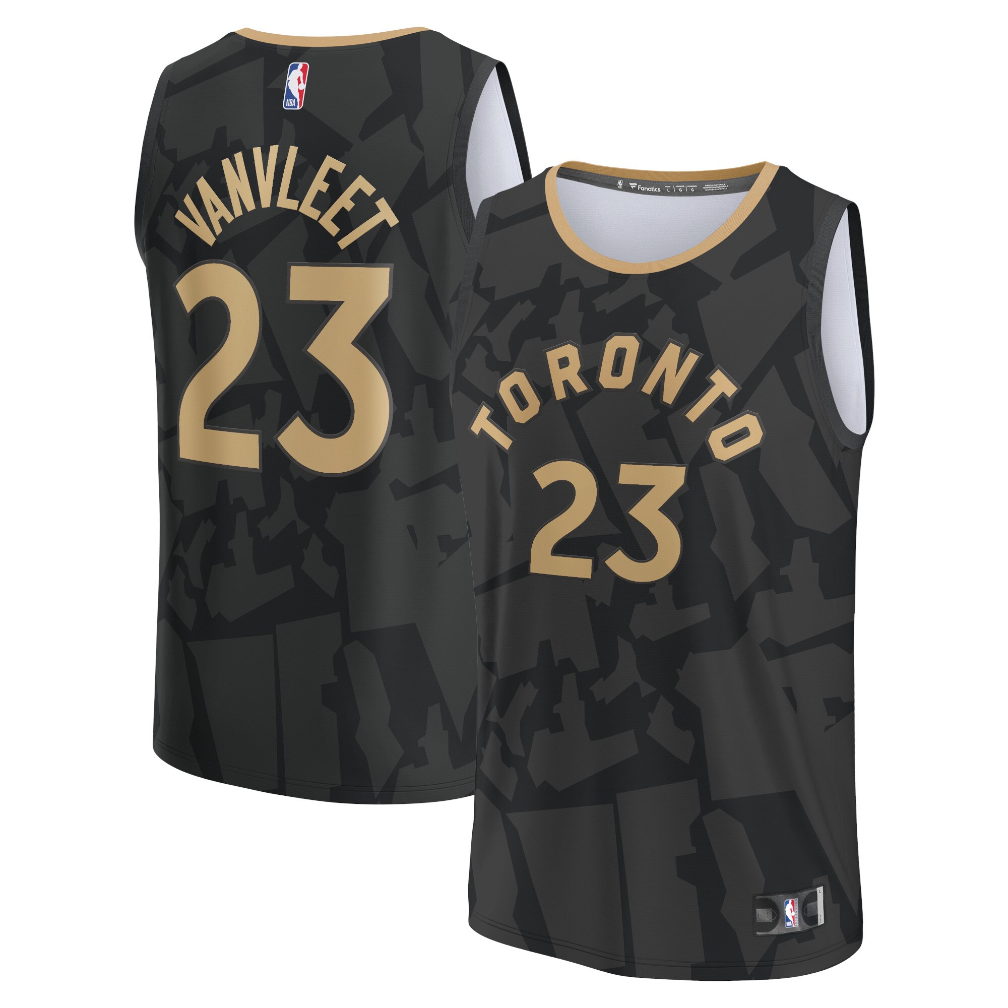 Fred VanVleet Toronto Raptors Fastbreak Jersey – City Edition – Black