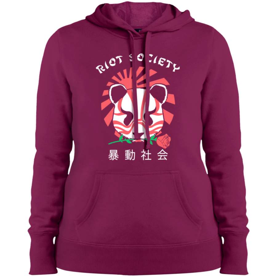 Riot Society Kabuki Panda 1 Ladies Pullover Hoodie