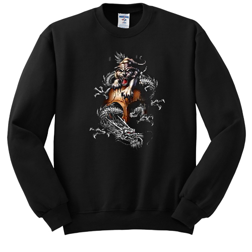 Chinese Tiger And Dragon Sweatshirt Dr23