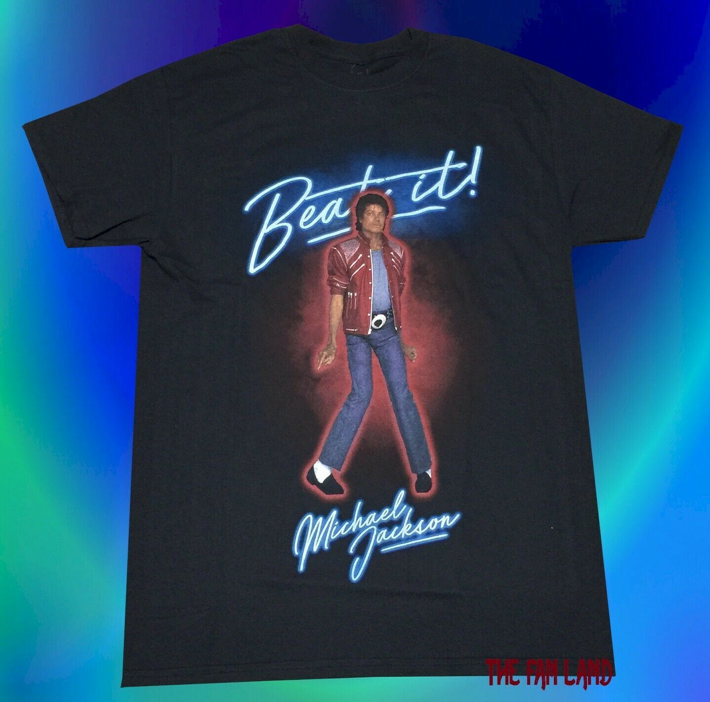 New Michael Jackson Beat It 1982 Tour Retro Vtg T-Shirt