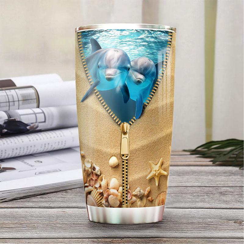 Dolphin Stainless Steel Tumbler Cup | Travel Mug | Tc5608