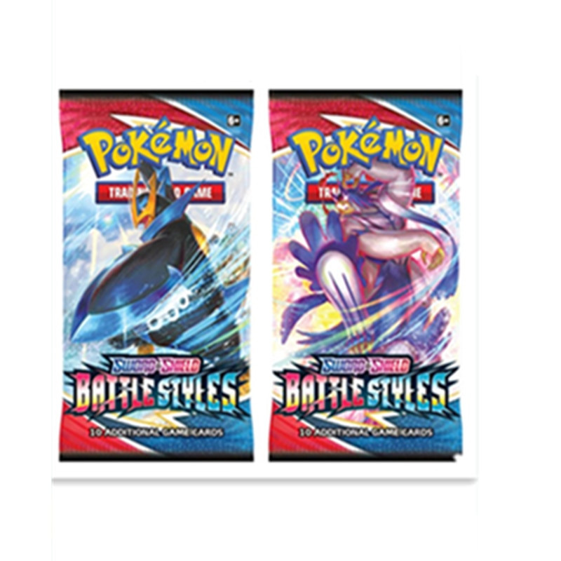 Battle Styles Pokemon Card Toys Tcg: Sword & Shield Battle Styles Booster Bag Sealed Trading Card Game Collectible Toys