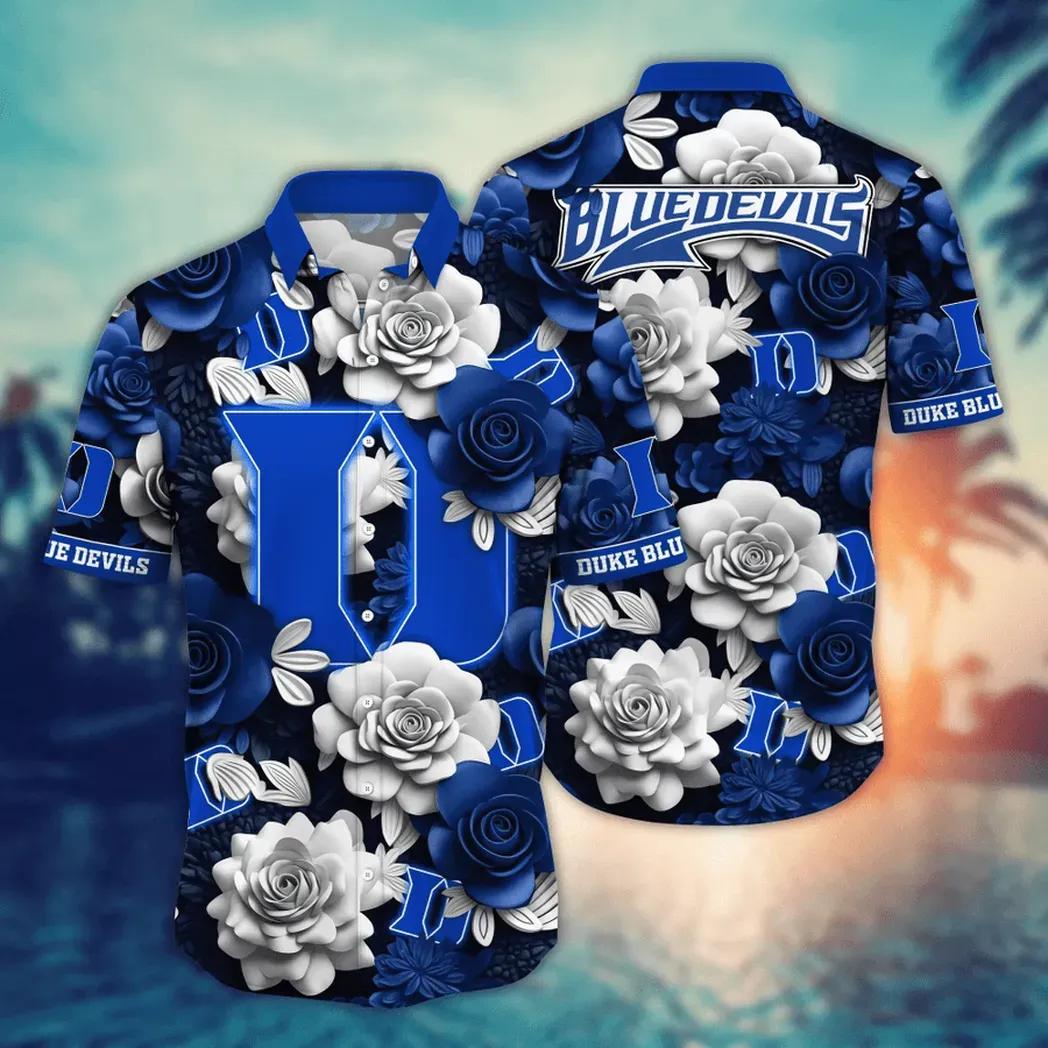 Duke Blue Devils Ncaa Flower Aloha Hawaiian Shirt 8, Ncaa Hawaiian Shirt