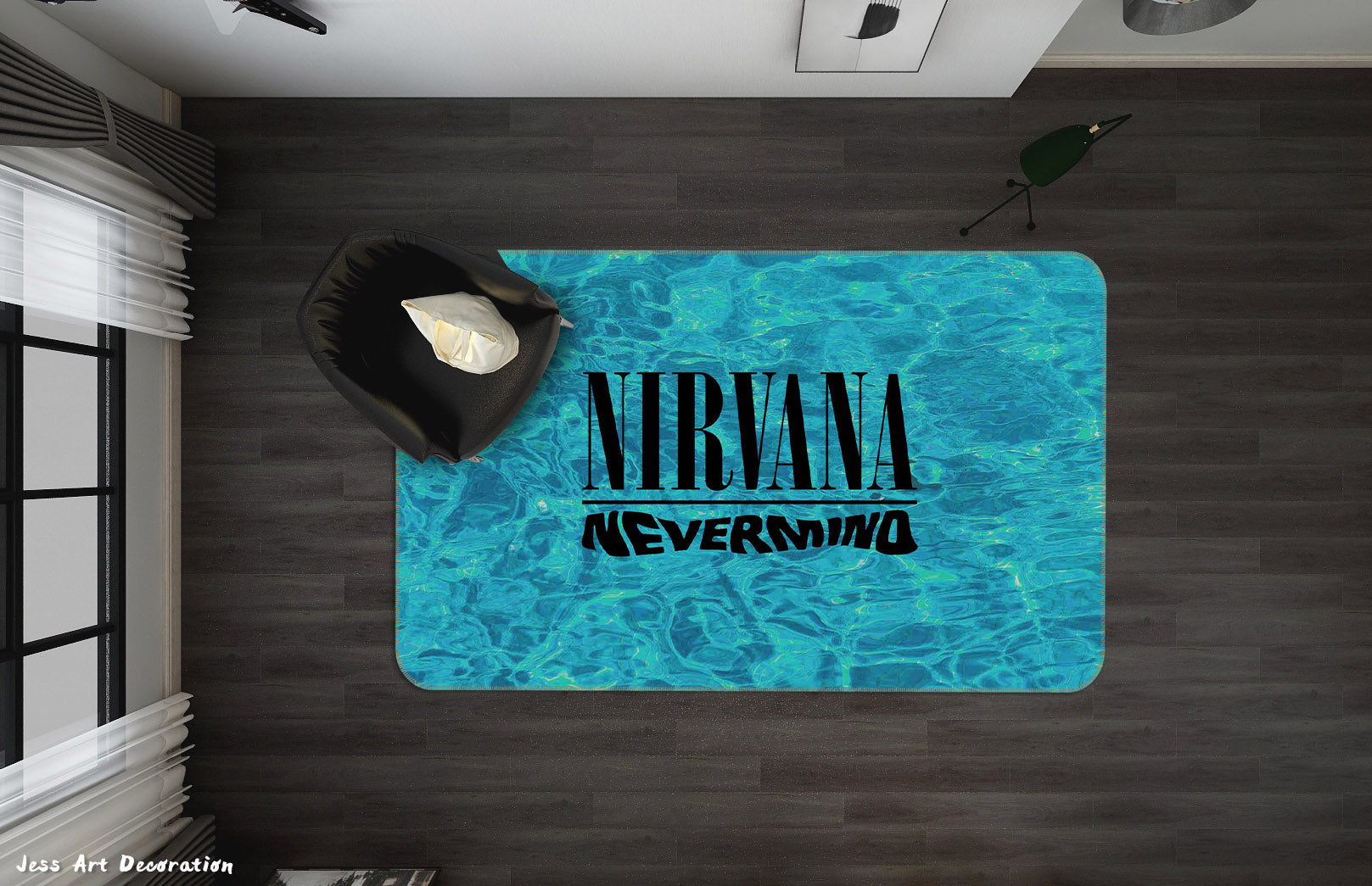 3D Nirvana Rock Band Non-Slip Rug Mat 105