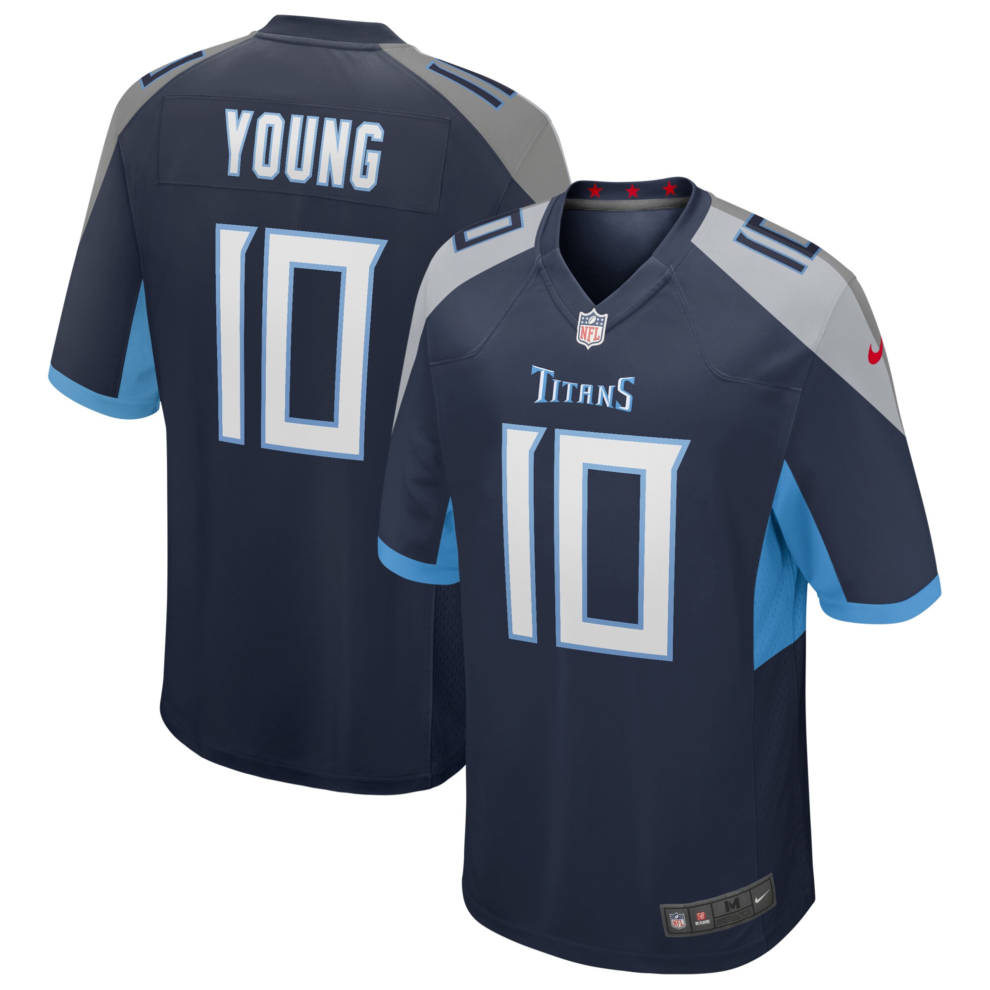 Vince Young Tennessee Titans Game Retired Player Jersey – Navy