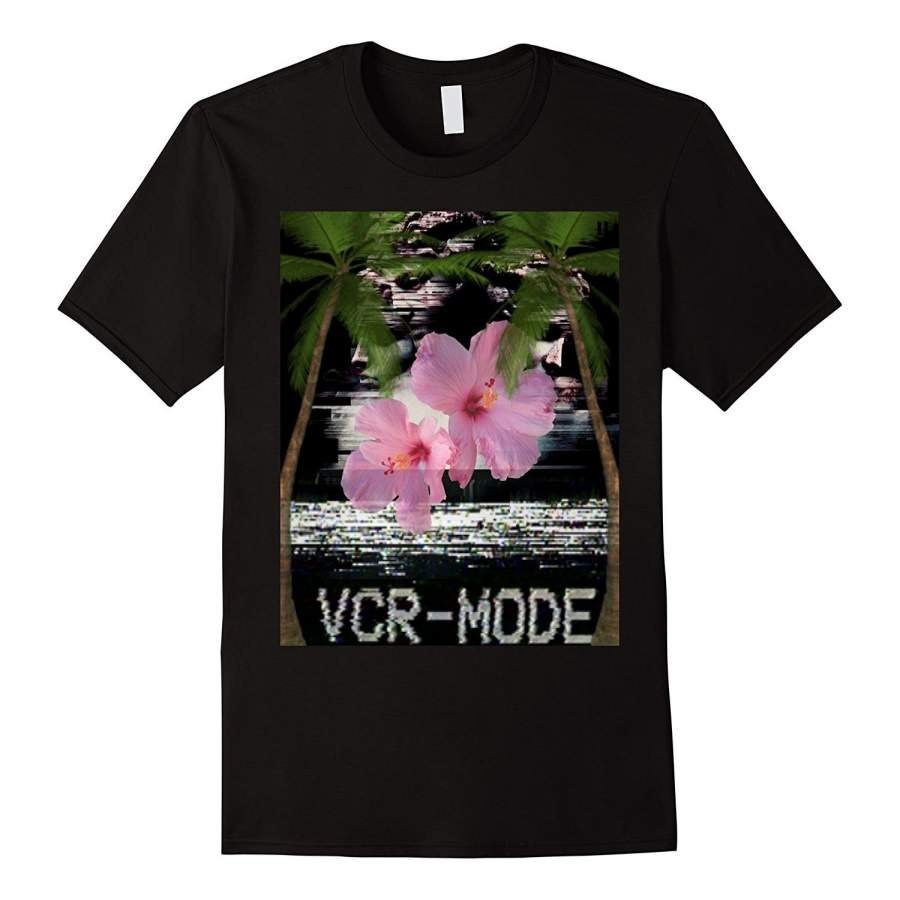 Vapor Wave Print Image Japanese Style Shirt