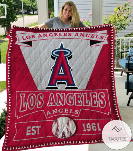 Los Angeles Angels 1 Quilt Blanket Nt