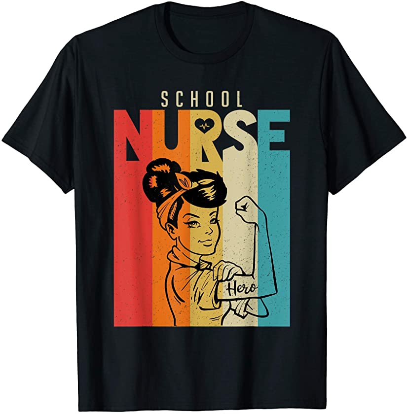 Vintage Rosie The Riveter school Nurse T-Shirt