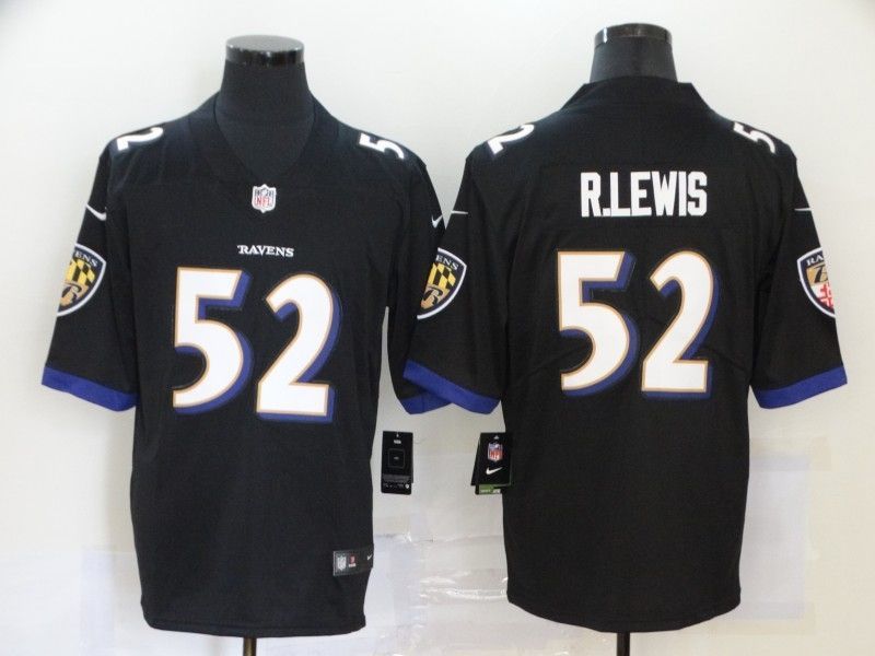 Baltimore Ravens Ray Lewis #52 2020 NFL Black Jersey Jersey