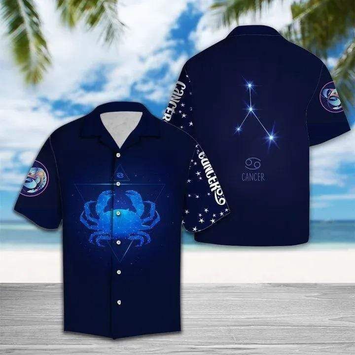 Cancer Horoscope Zodiac Hawaii Shirt Birthday Gifts Ha39997