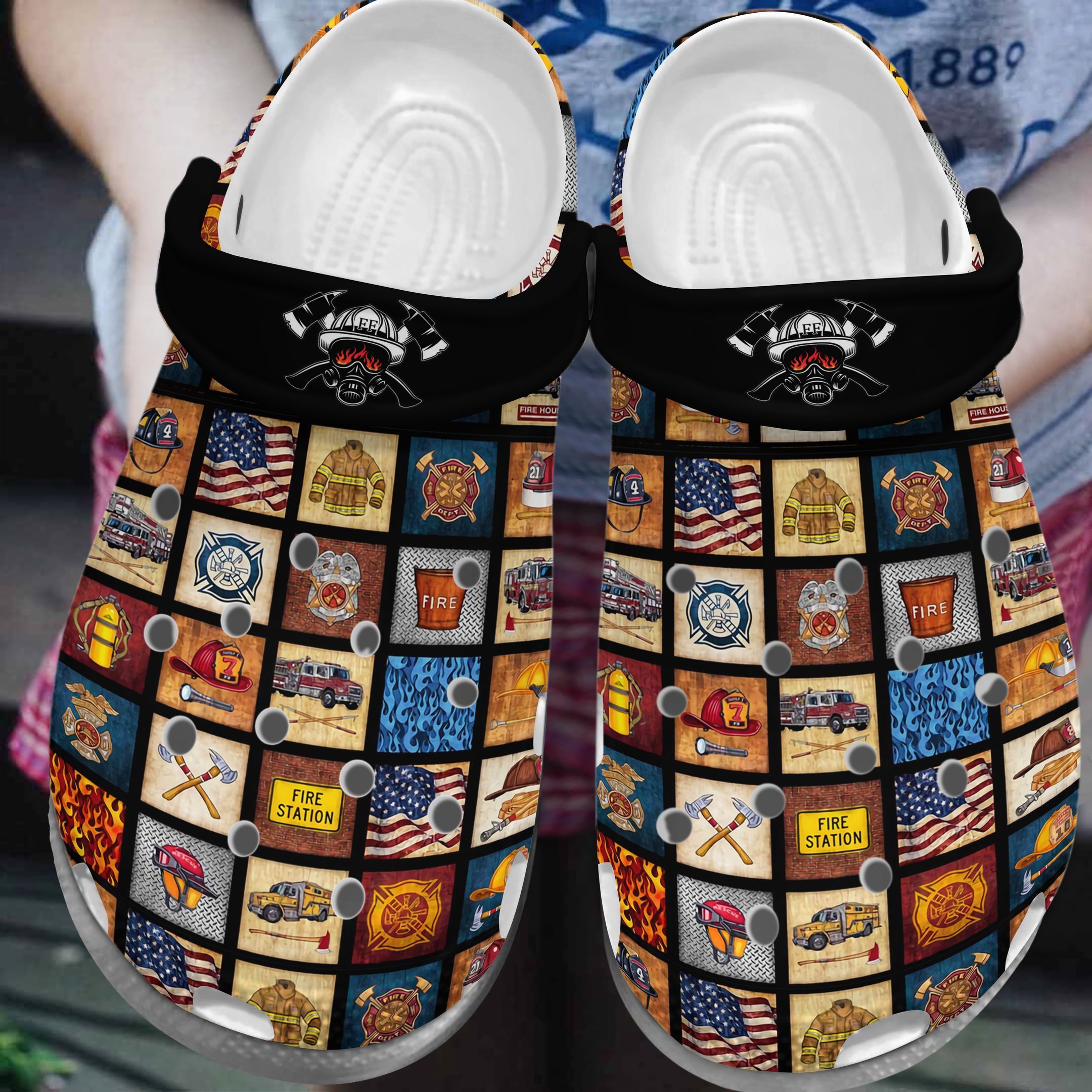 Firefighter The Hero Clogs Clogband Clog