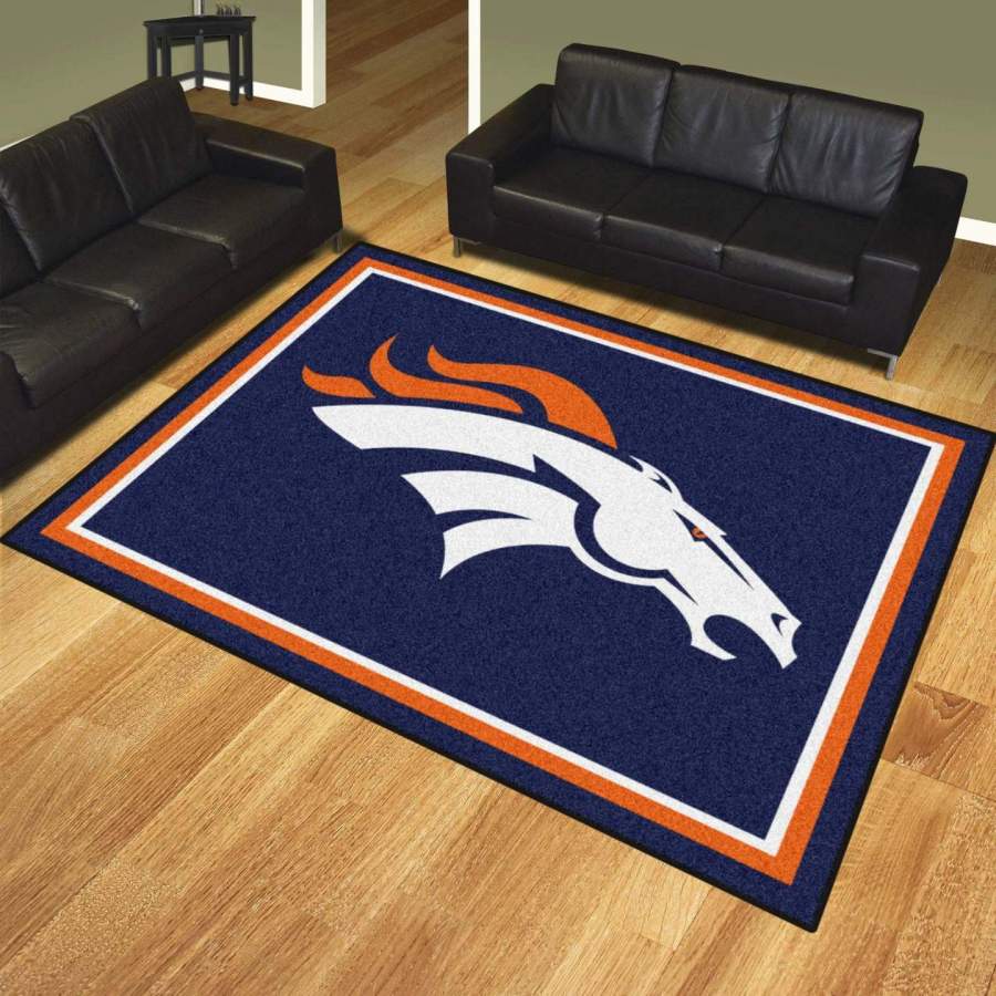 Denver Broncos rug, Football rug Floor Decor