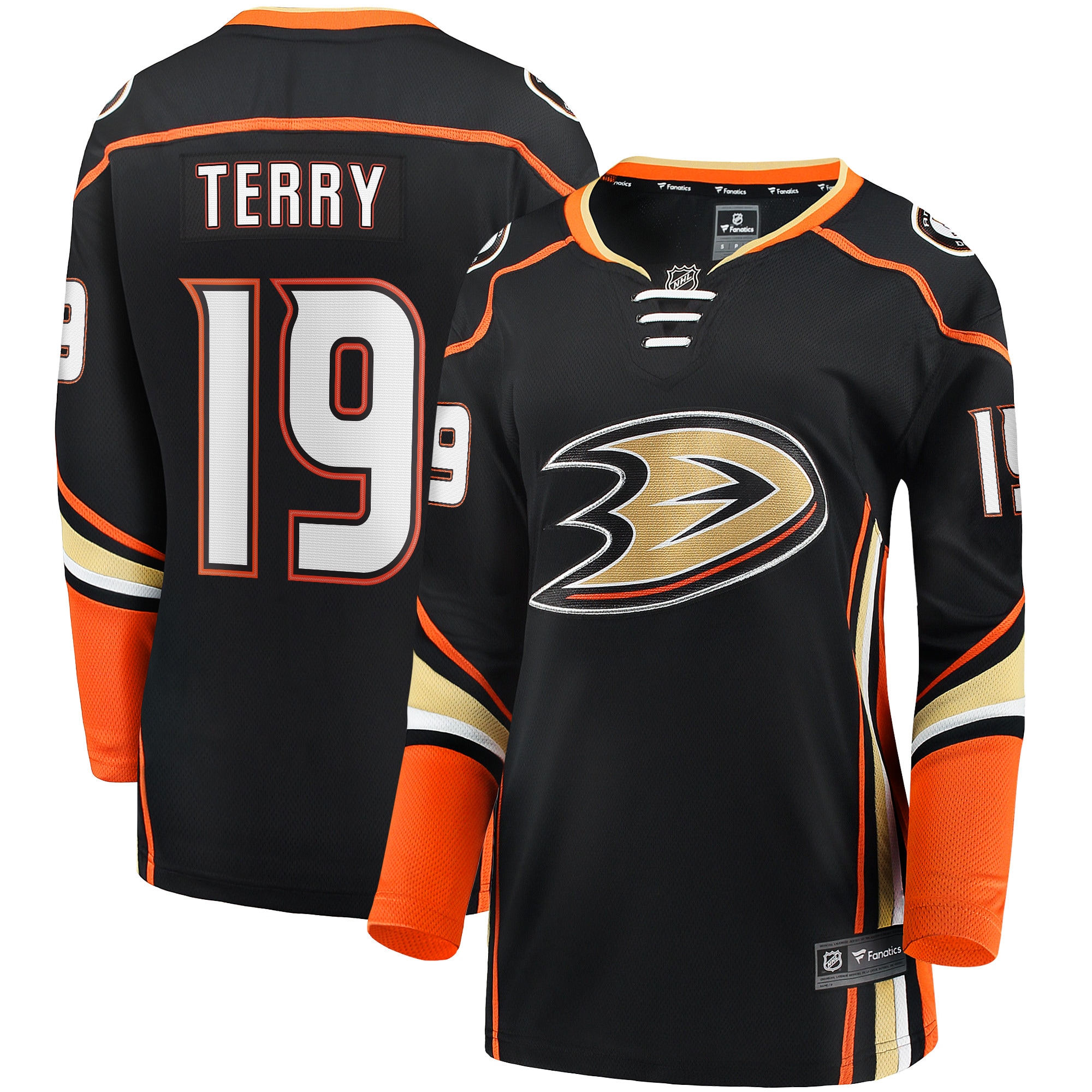 Women's Anaheim Ducks Troy Terry Black Home Team Breakaway Player Jersey