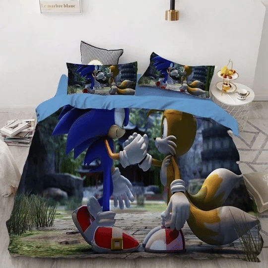 Sonic The Hedgehog 9 Duvet Quilt Bedding Set 2