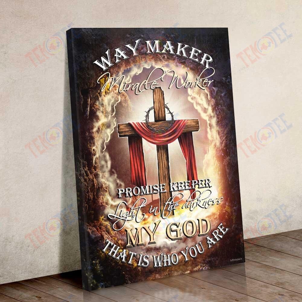 Canvas Painting Bestieship My God Jesus Christian. Light In The Darkness Canvas Wall Art Beautiful Wall Art Home Decoration