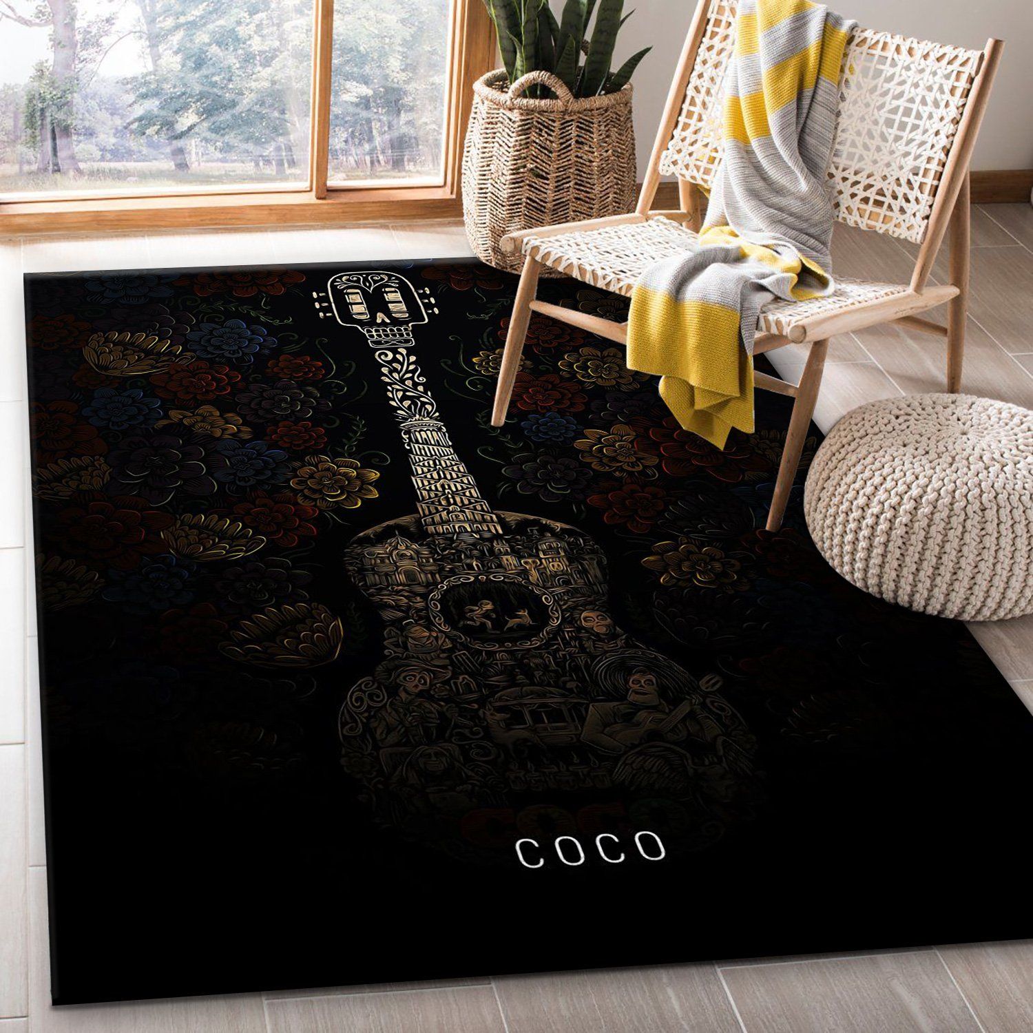 Coco Area Rug Art Painting Movie Rugs Home US Decor