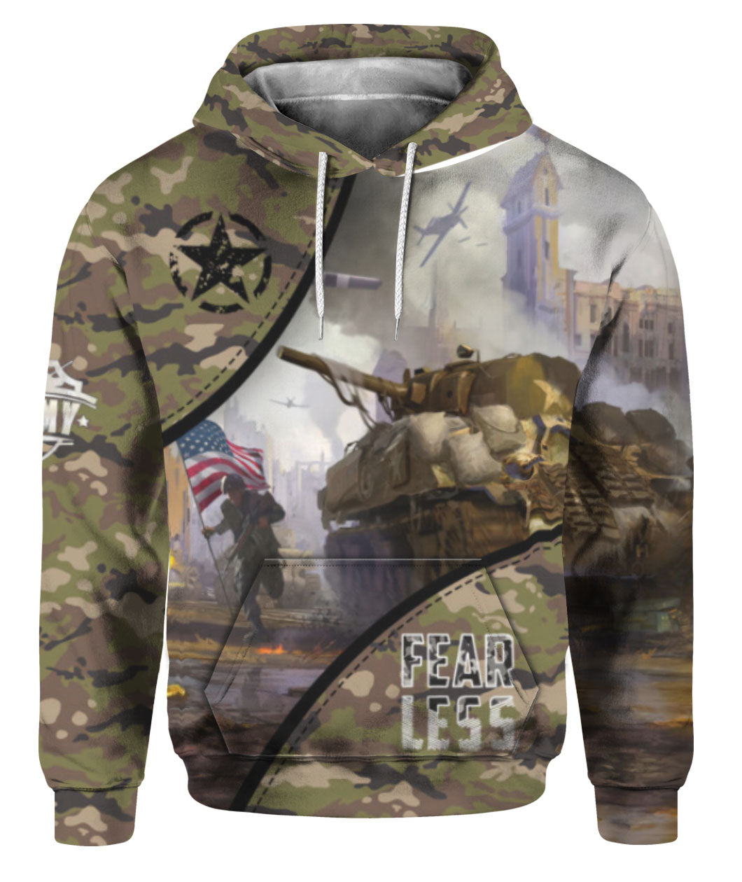 Word Of Us Army Veteran Tanks All Over Print | For Men & Women | Hp1430