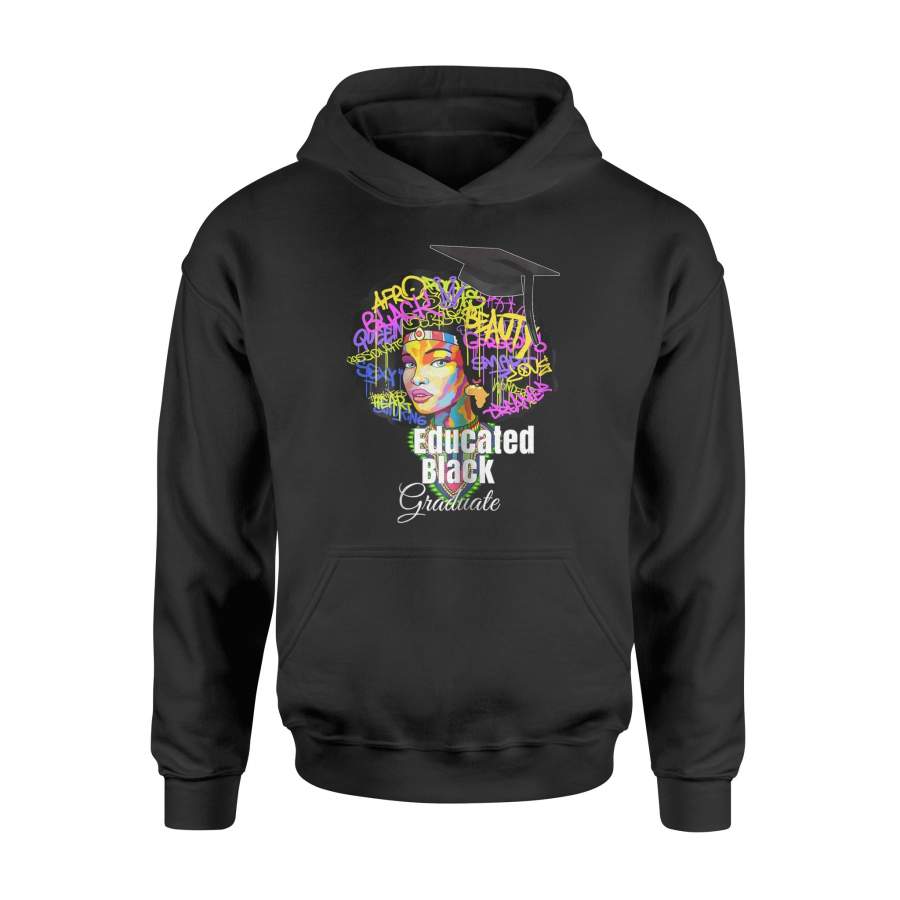 Dashiki Educated Black Queen – College Women Hoodie