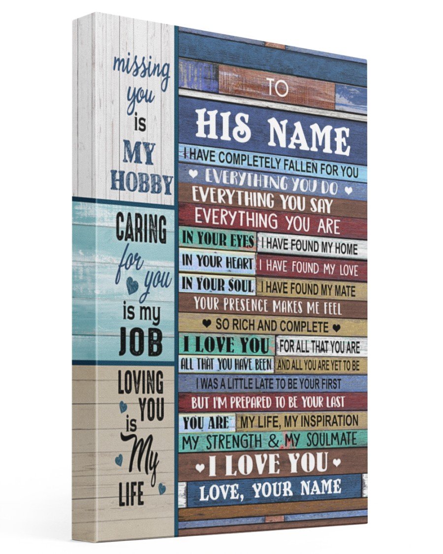 You Are My Life Personalized Name Canvas Lovely Gift For Boyfriend Poster Wall Art Home Decor