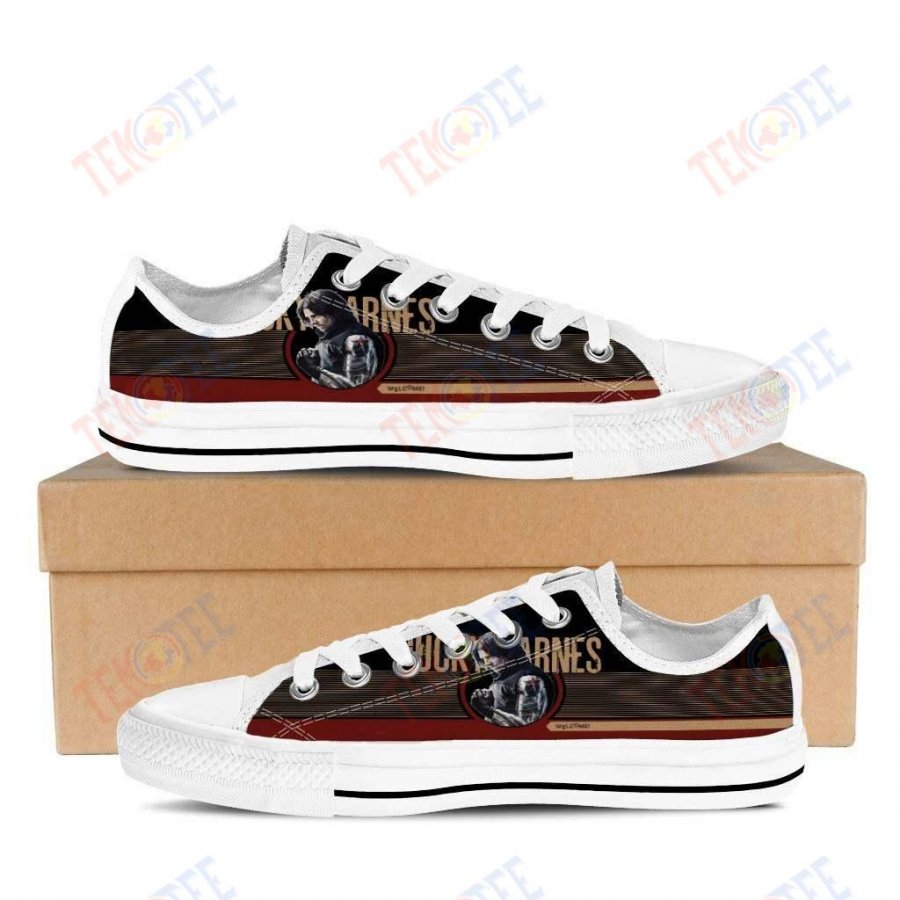 Mens Womens Bucky Barnes Low Top Shoes Custom Print Footwear Converse Sneakers TMT268