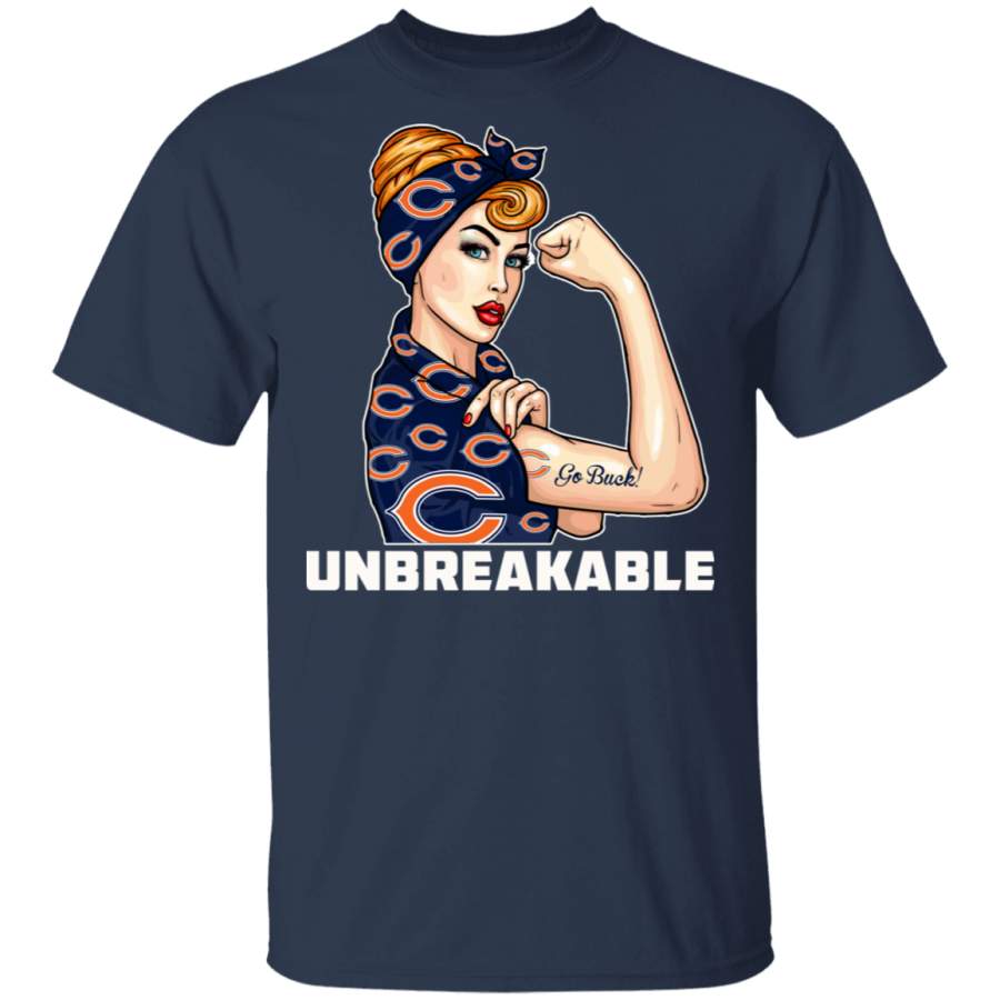 Beautiful Girl Unbreakable Go Chicago Bears T Shirt