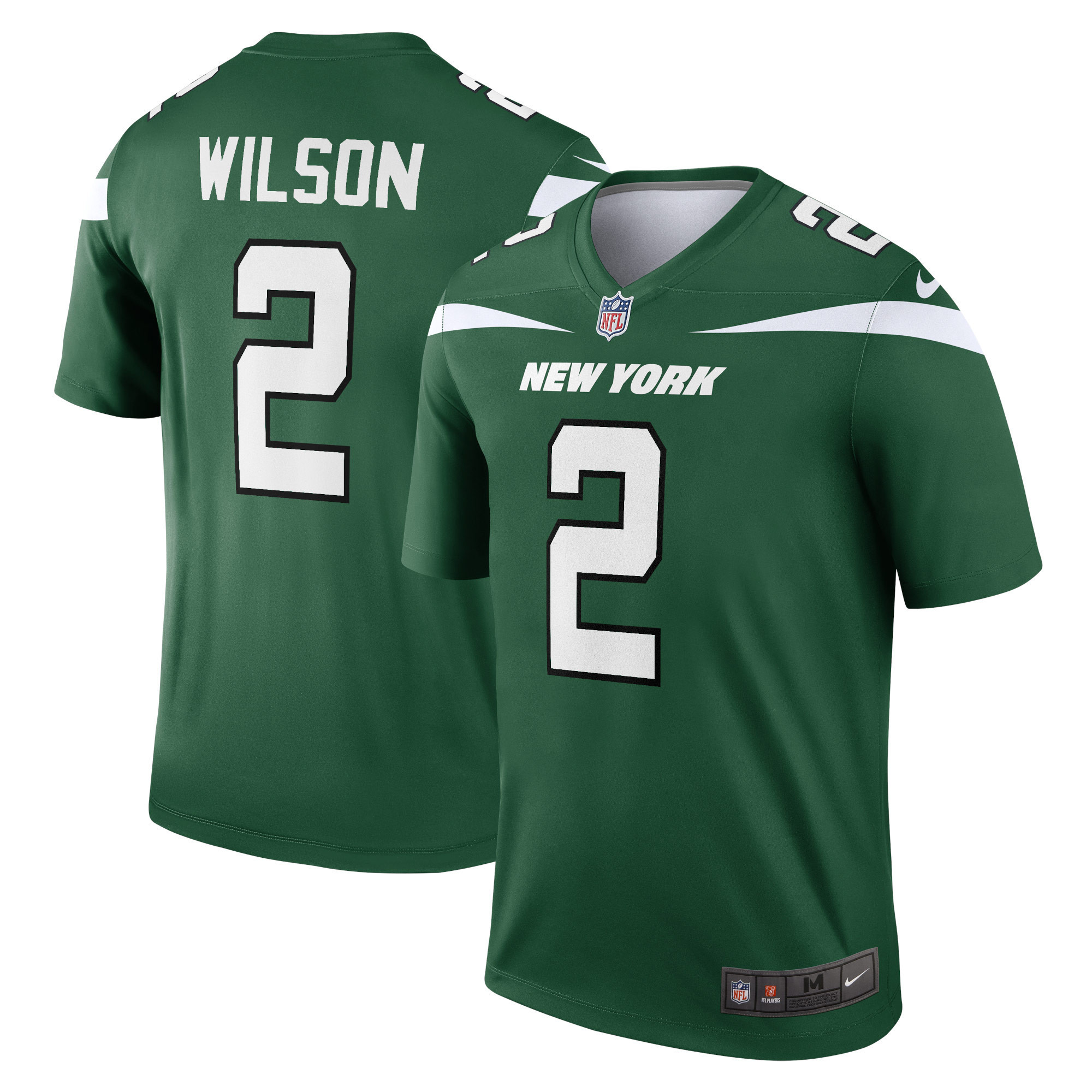 Zach Wilson New York Jets Legend Jersey Gotham Green NFL