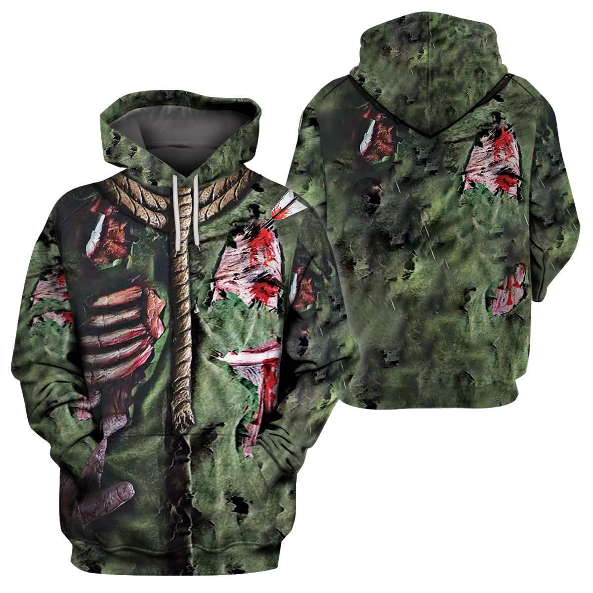 3D All-Over Printed Apparels “Halloween Jason Voorhees Costume” (Av-Nq98)