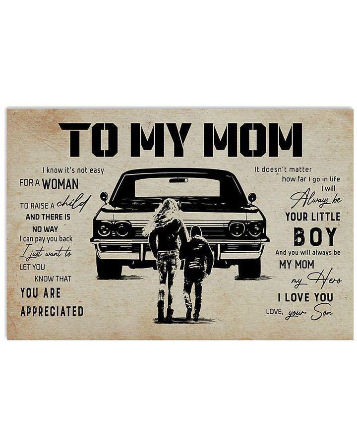 [Personalized Name] Jeep Always Be Your Little Boy Son – Gift For Mother’S Day, Gift For Home Decor For Family – Matte Canvas