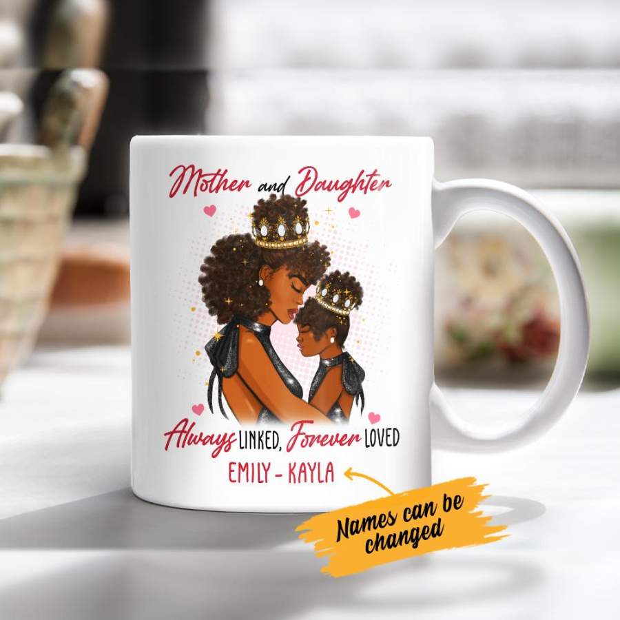 Personalized BWA Mom And Daughter Queen Mug AG62 29O53